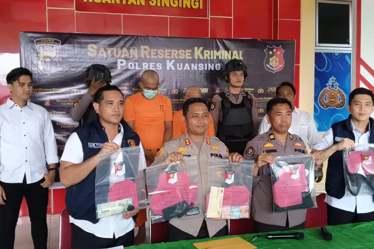 Tak Sampai 1 x 24 Jam, Satreskrim Polres Kuansing Bekuk 2 Tersangka Penipuan Hipnotis